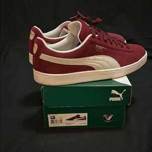 Puma Suede Classic Burgundy Sneakers